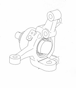 Right Steering Hub Assy